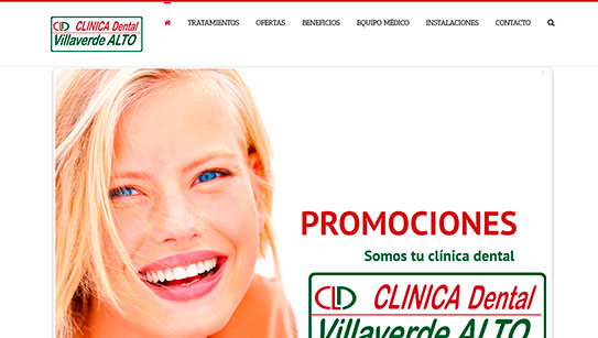 web Clínica dental Villaverde Alto